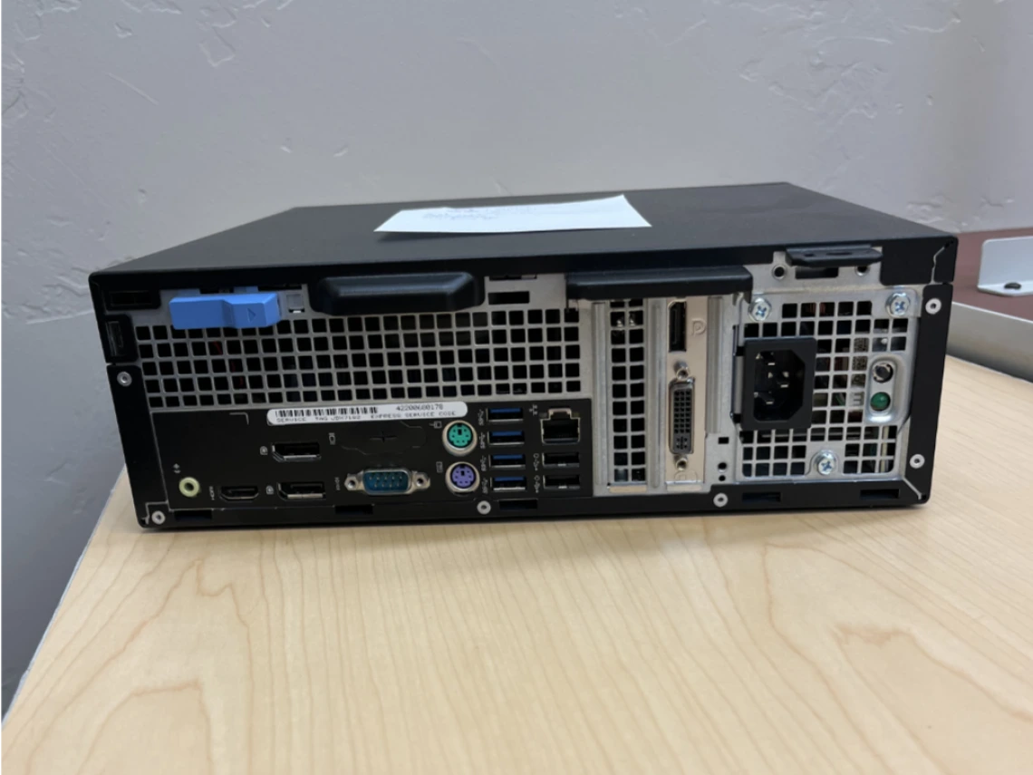 dell optiplex 7040 sff rear view
