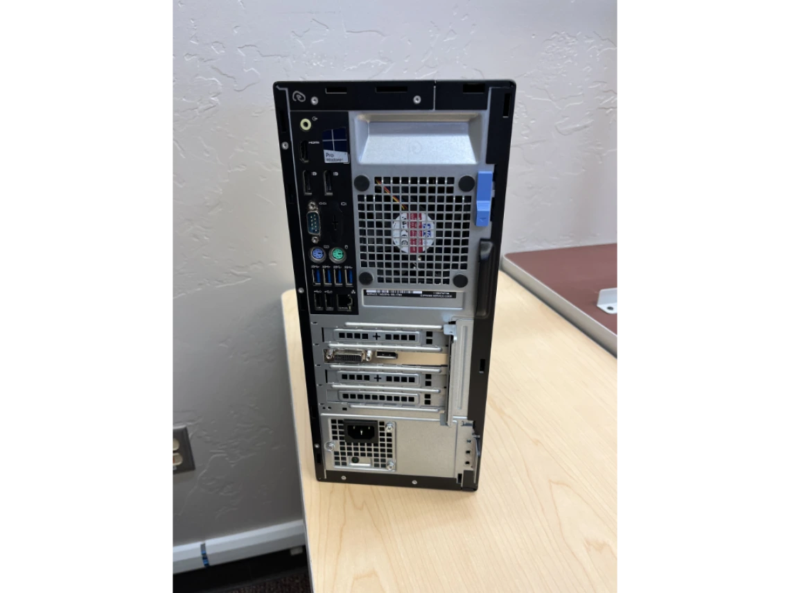 dell optiplex 7050 minitower rear view